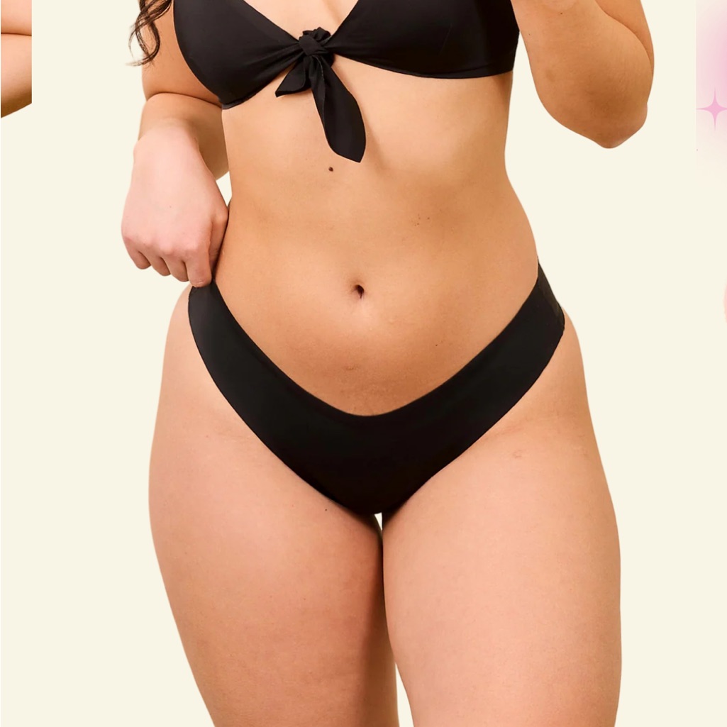 Black High-Cut Bikini Bottoms - Women Swim Bikinis — image 2 of 4